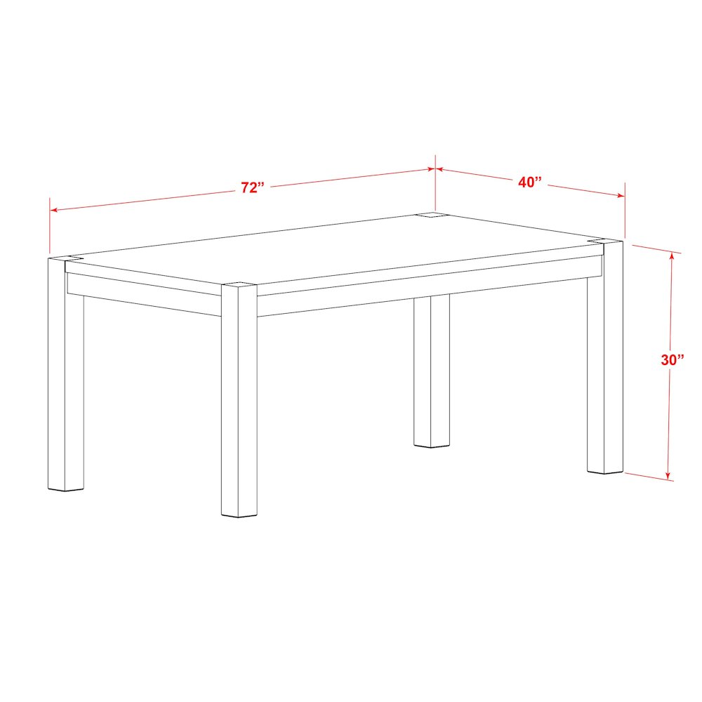 7 Piece Dining Table Set Consists of a Rectangle Rustic Wood Table. Picture 9