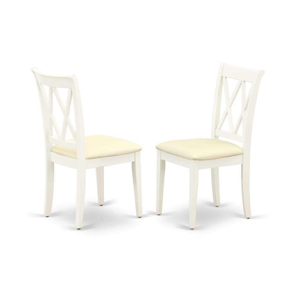 Dining Room Set Linen White, ANCL5-LWH-C. Picture 4