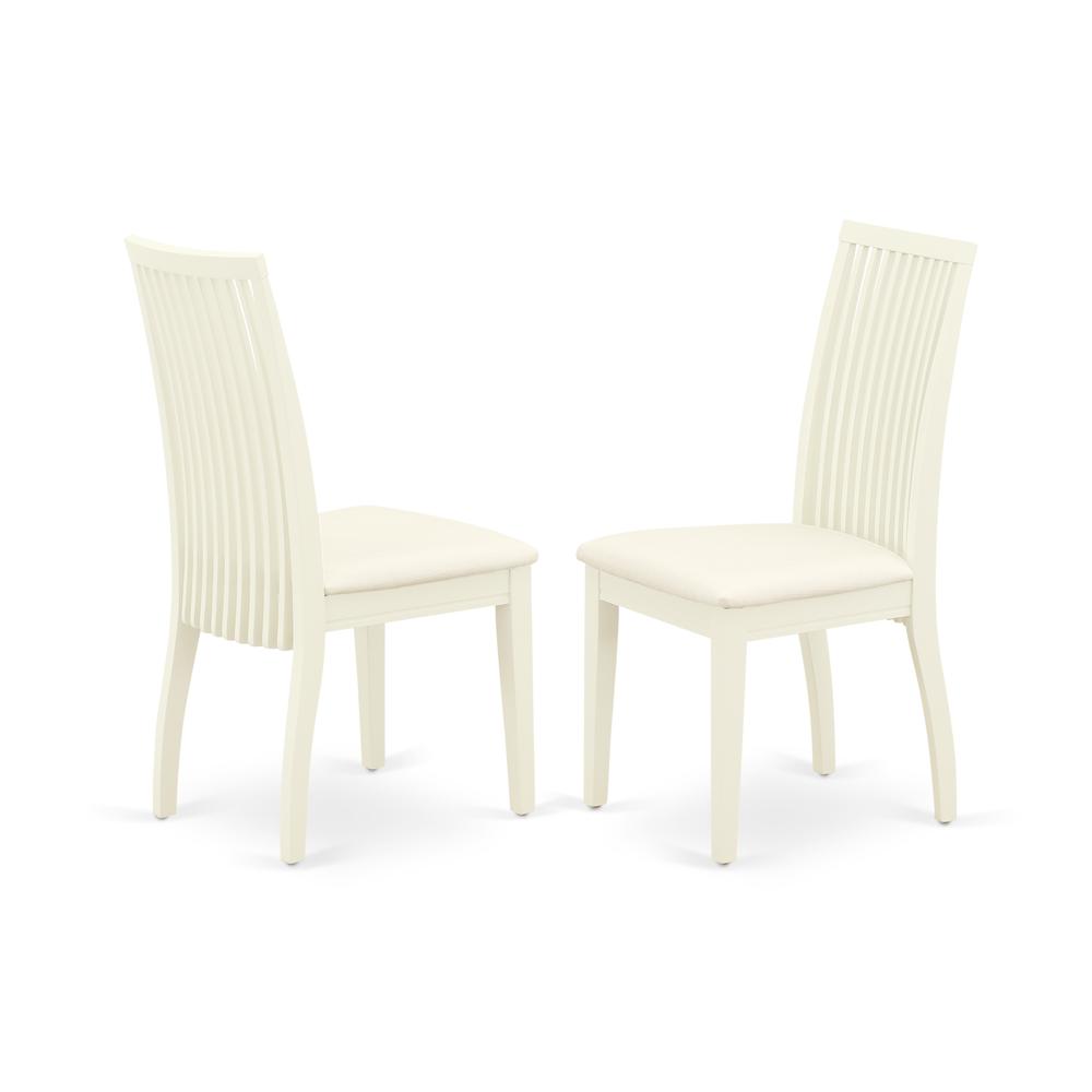 Dining Room Set Linen White, HLIP5-LWH-C. Picture 4