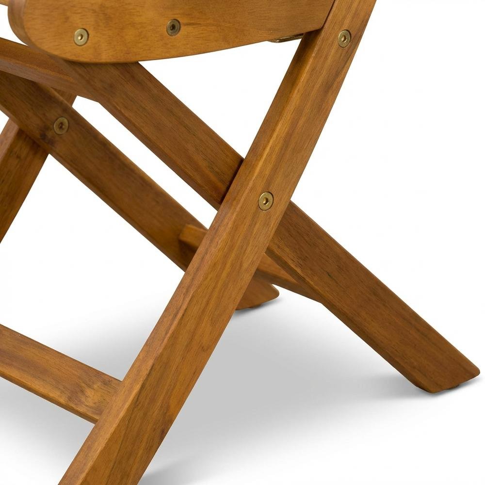 Outdoor Dining Chairs Oil Finish Set of 2 Slatted Back Wood Seats. Picture 5