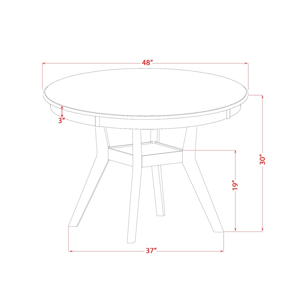 5-Piece Dining Set In Black Color. Picture 6