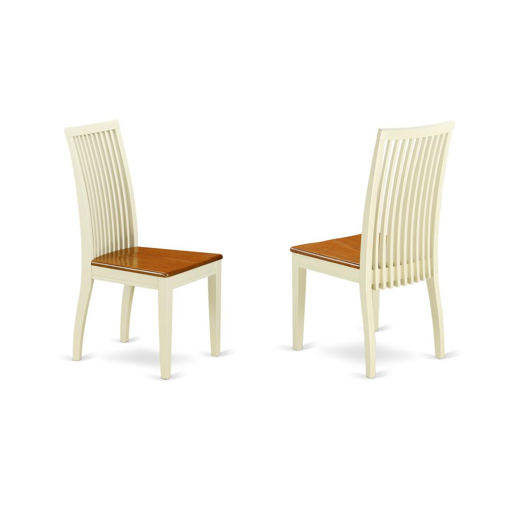 Dining Room Set Buttermilk & Cherry, AVIP7-BMK-W. Picture 4