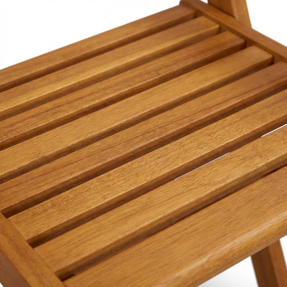 Wooden Patio Chair Set of 2, Oil-Finish, Durable Outdoor Seating. Picture 4