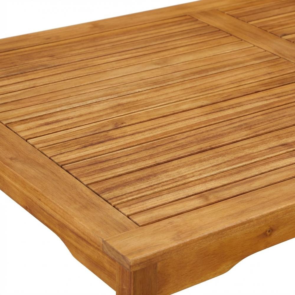 Oil-Finish Wooden Patio Set with Dining Table and 4 Chairs. Picture 4