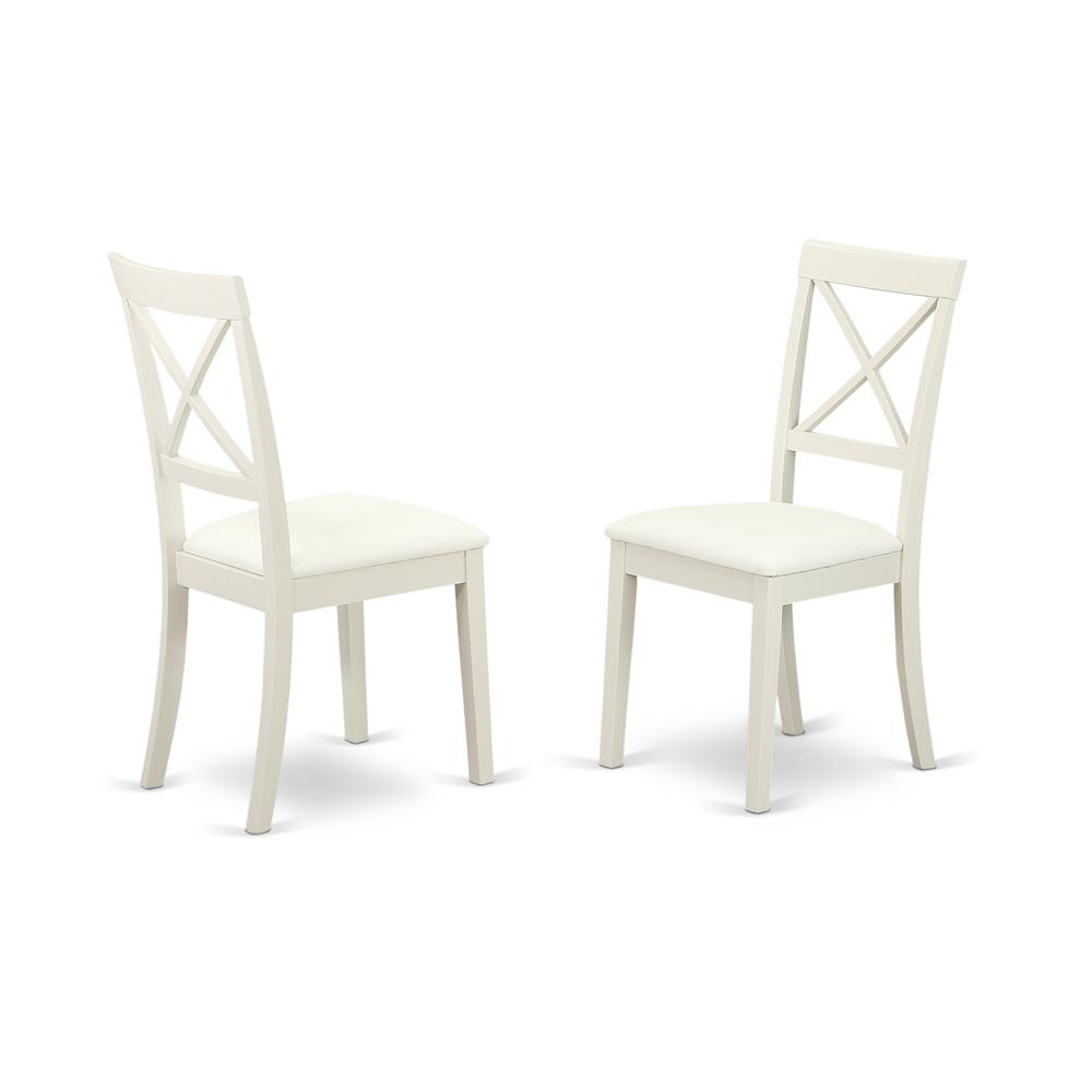 Dining Room Set Linen White, DOBO9-LWH-LC. Picture 4