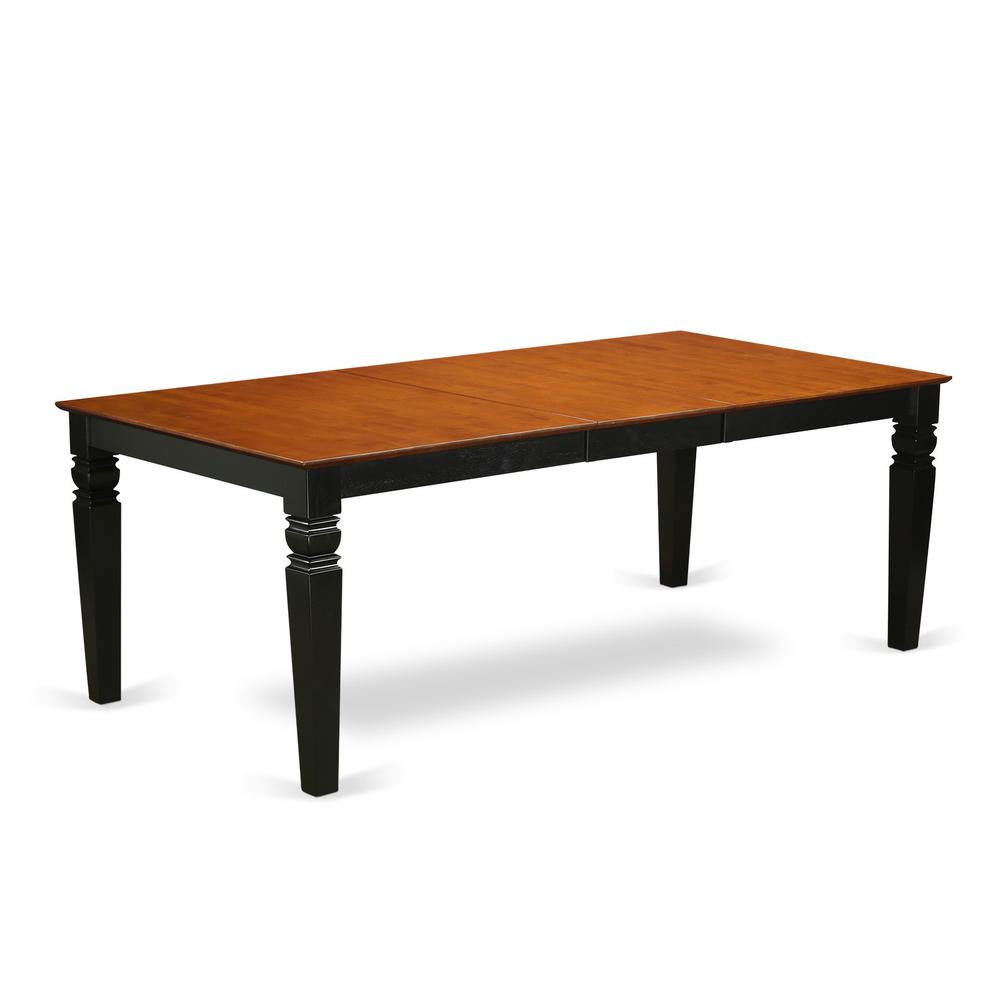 7  PC  Dining  room  set  with  a  Table  and  6  Kitchen  Chairs  in  Black  and  Cherry. Picture 2