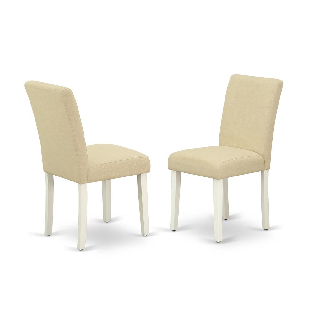 Dining Room Set Linen White, ANAB5-LWH-02. Picture 4