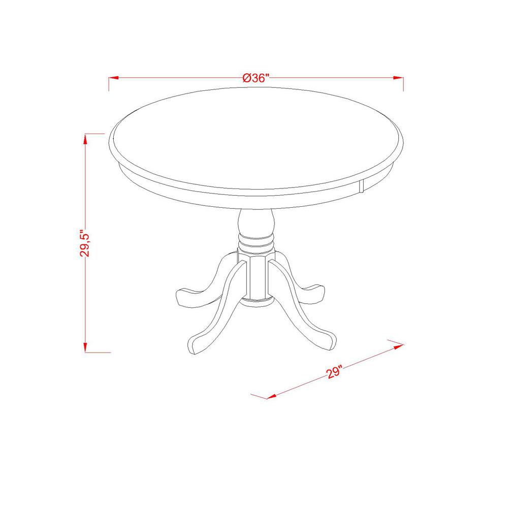 Antique Table 36" Round with Oak Finish. Picture 3