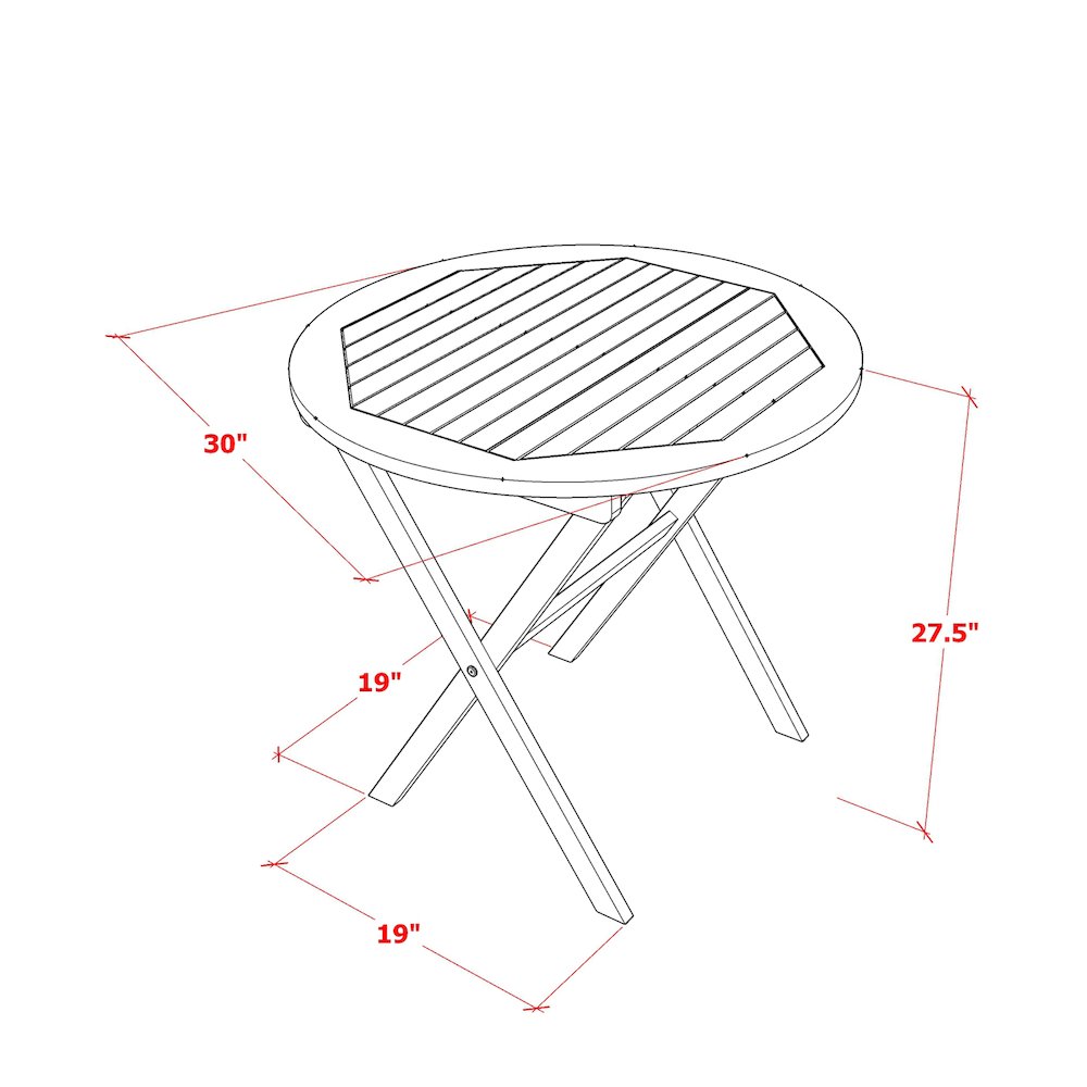 3 Piece Patio Bistro Sets. Picture 1