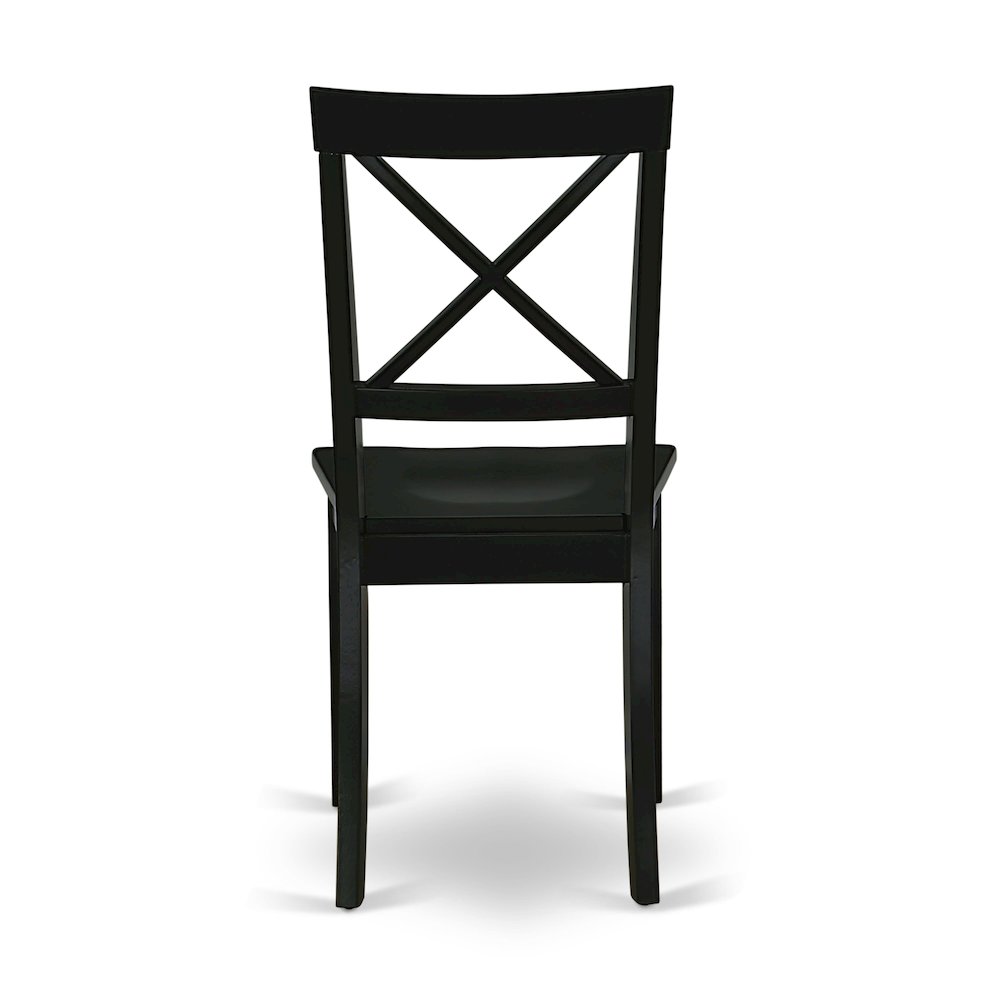 5-Piece Modern Dining Set, Black & Cherry. Picture 13