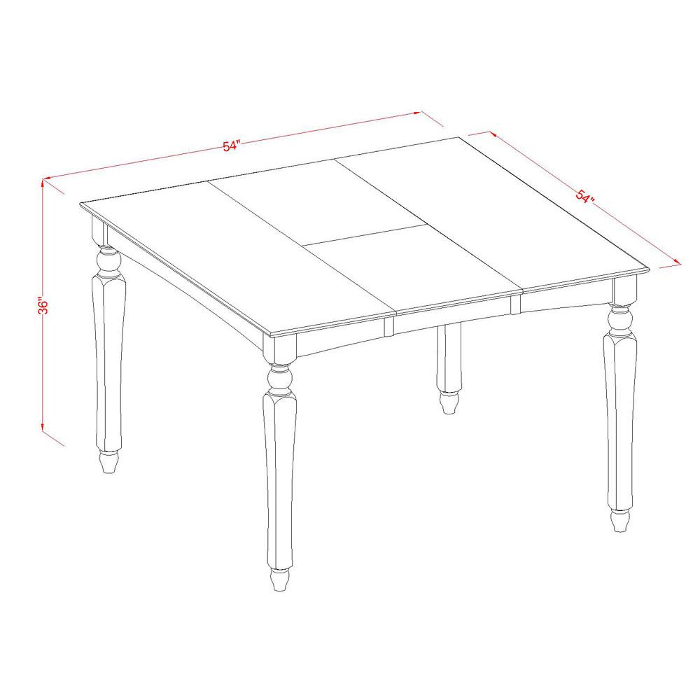 CHEL9-MAH-C 9 PC Counter height Table set-Square Counter height Table8 Stools. Picture 3