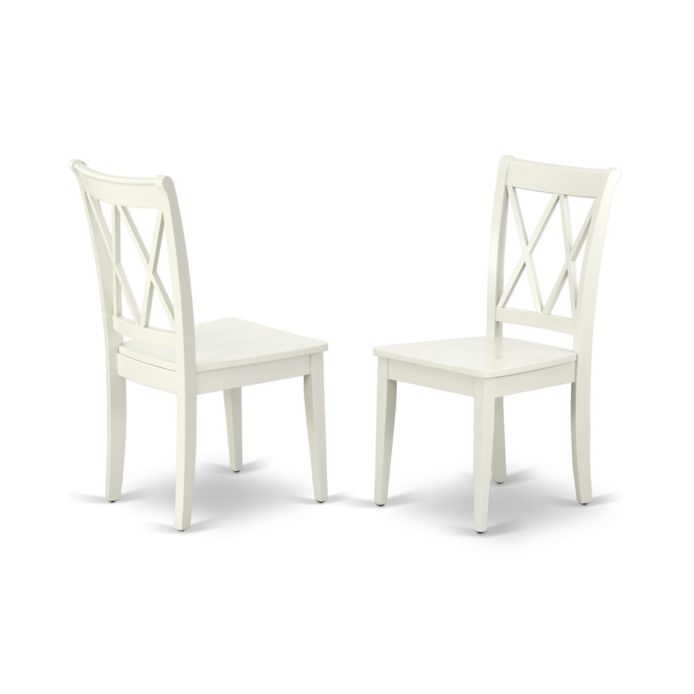 Dining Room Set Linen White, MZCL3-LWH-W. Picture 3
