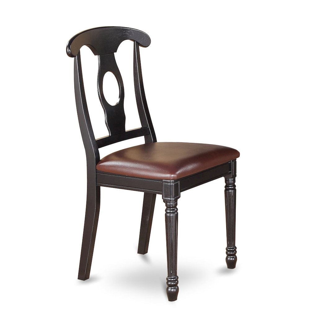 Dining Room Set Black & Cherry, DOKE7-BCH-LC. Picture 4