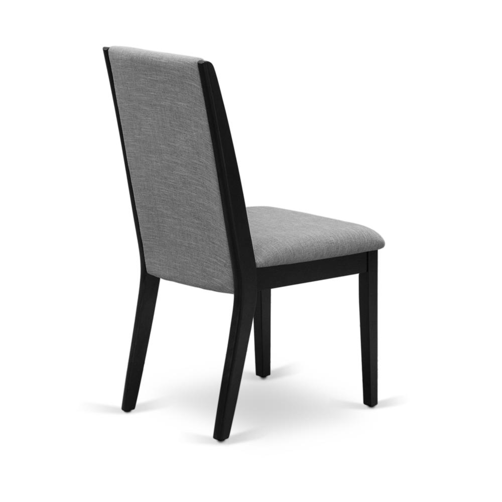 9-pc dining room table set with Chair’s Legs and Light Sable Linen Fabric. Picture 15