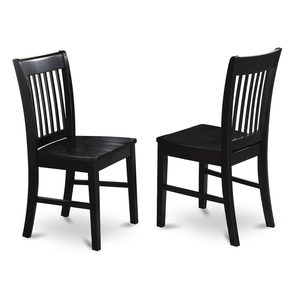 7-Piece Dining Room Table Set, Black & Cherry. Picture 4