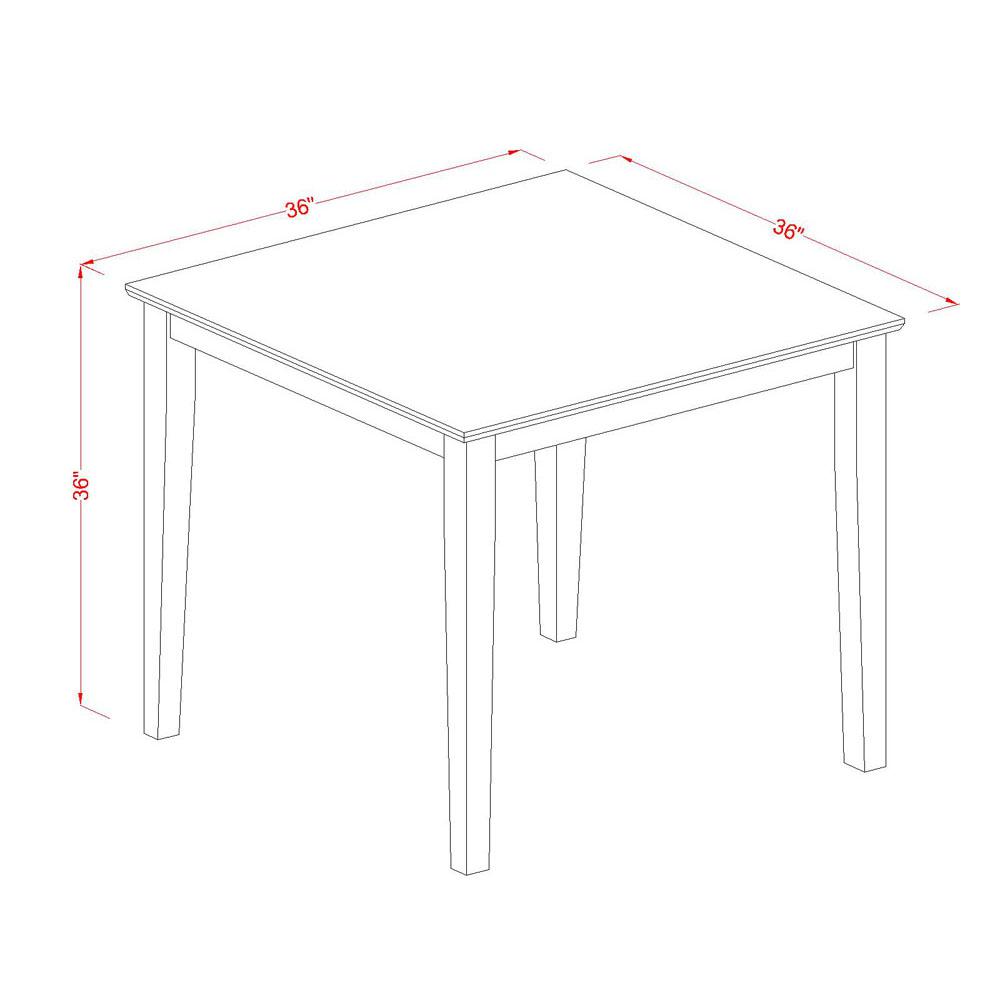 PUBS3-OAK-C 3 PC Counter height Table set-pub Table and 2 Kitchen counter Chairs. Picture 3