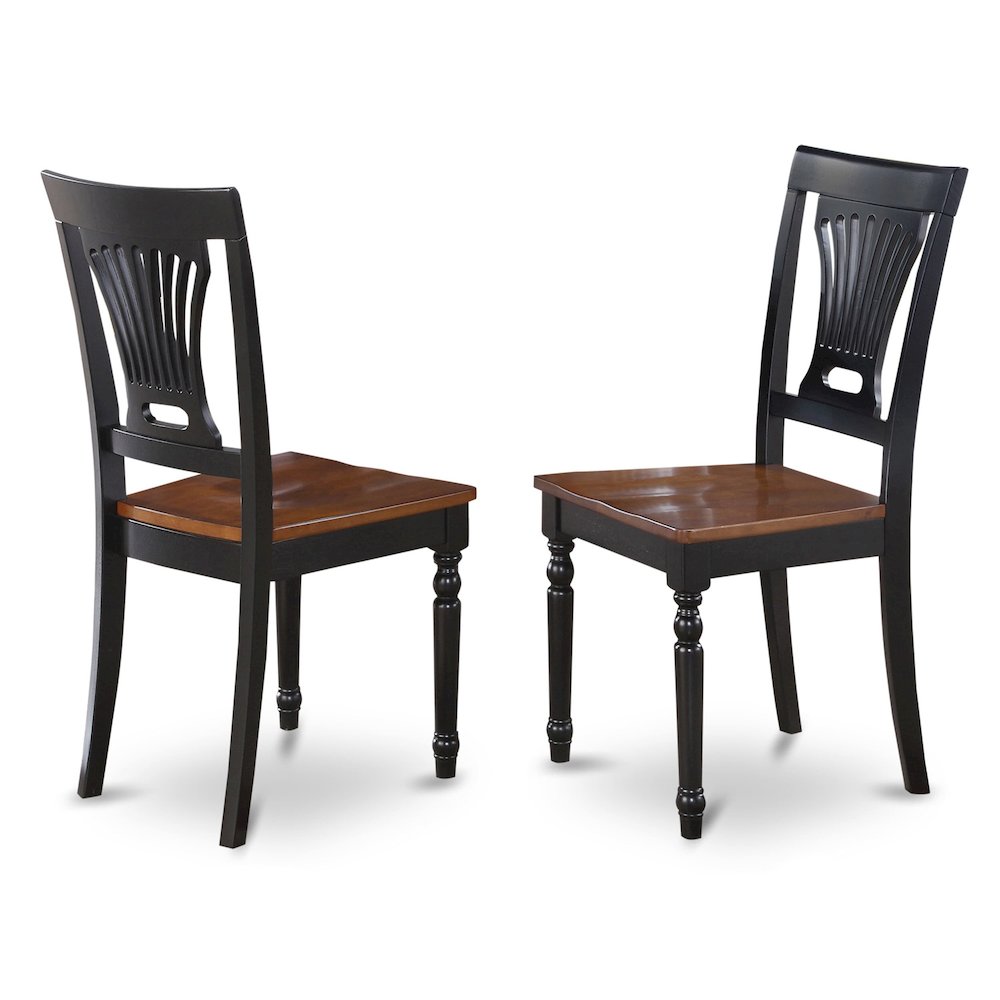 9-Piece Dining Room Set, Black & Cherry. Picture 4