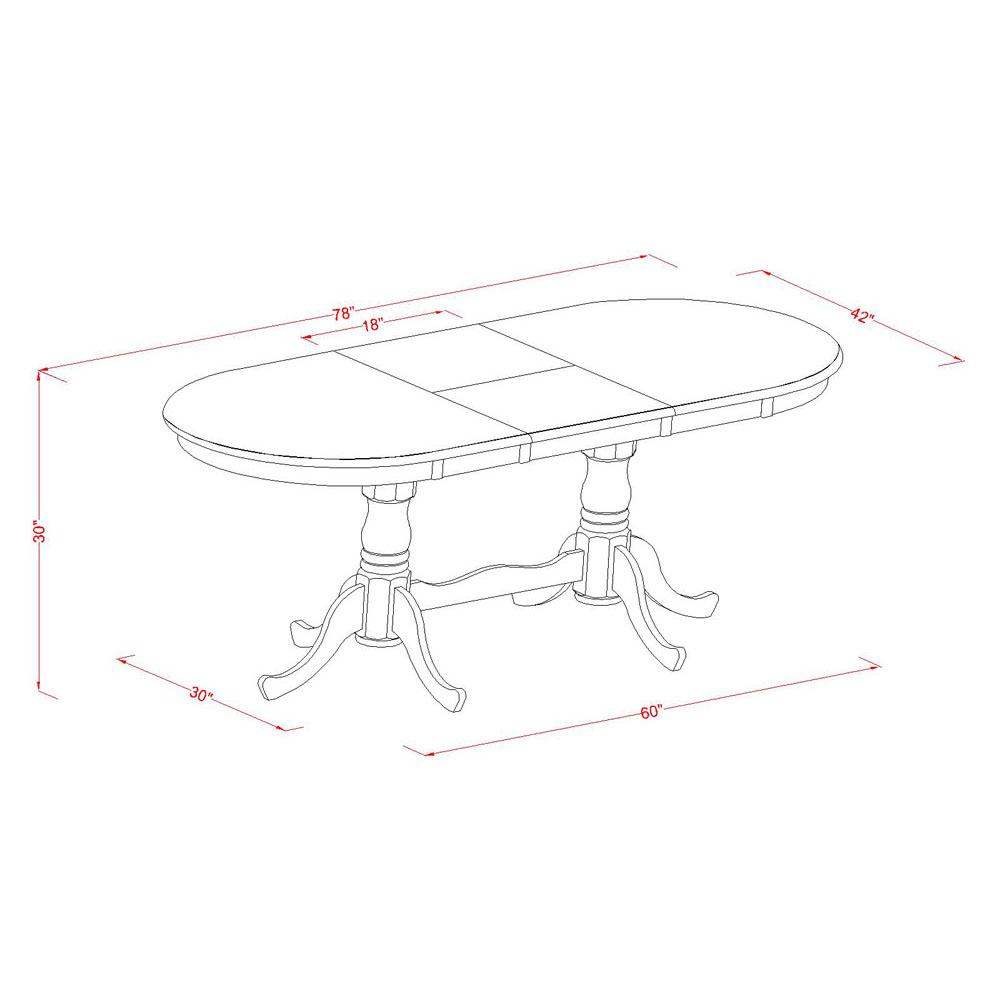 Plainville    Table  with  18"  butterfly  Leaf  -Saddle  Brown. Picture 3