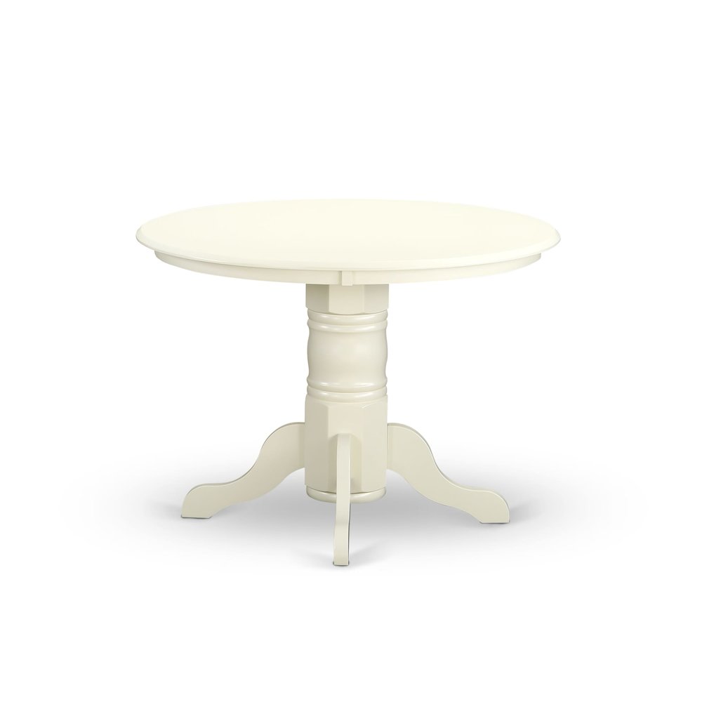 Shelton  Round    Kitchen  Table  42"  Diameter  In  Linen  White  Finish. Picture 3