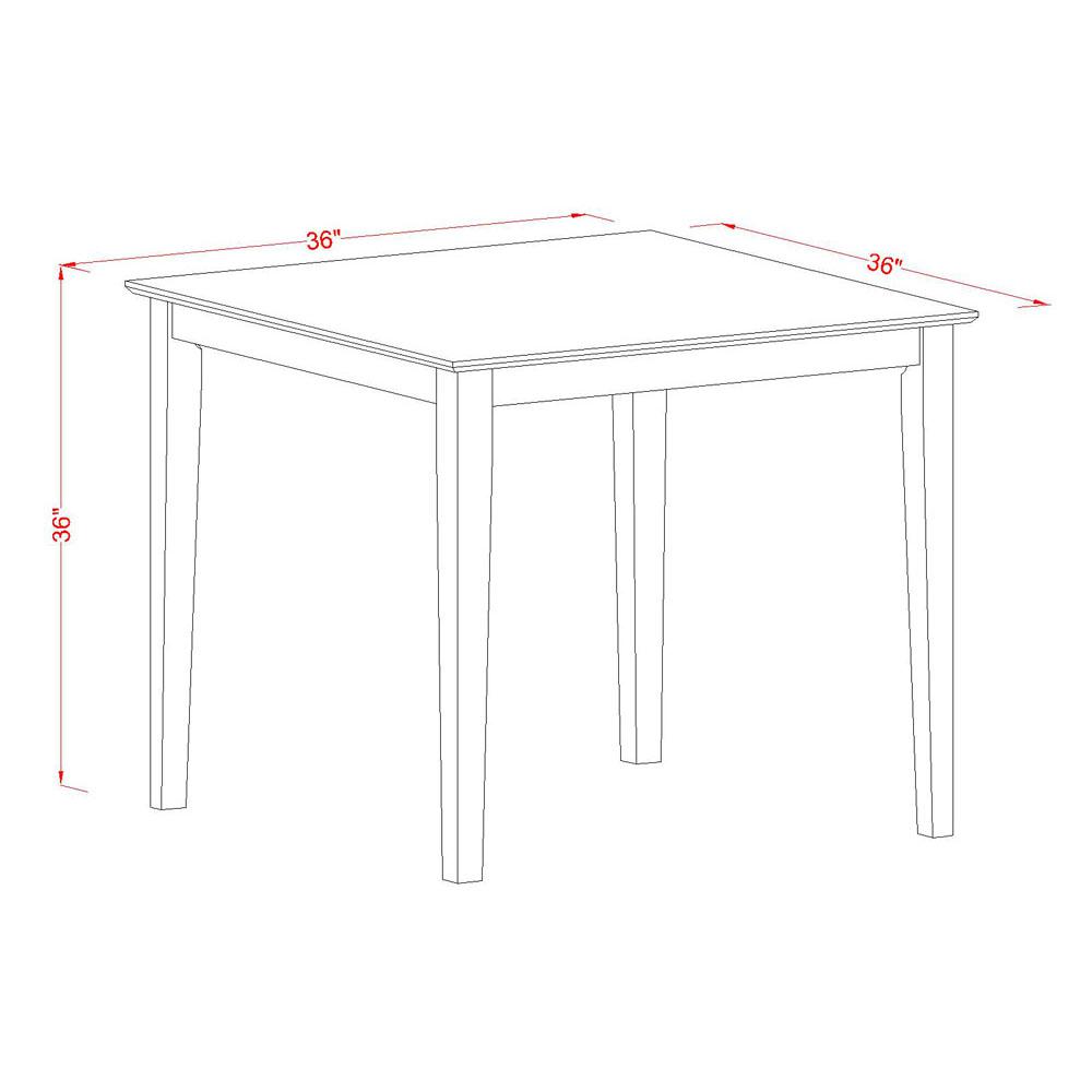 Vernon  Pub,  Counter  Height  Square  Table  -  Buttermilk  &  Cherry  Finish.. Picture 3