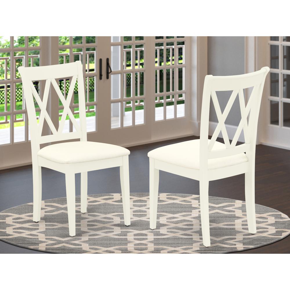 Dining Chair Linen White, CLC-LWH-C. Picture 2