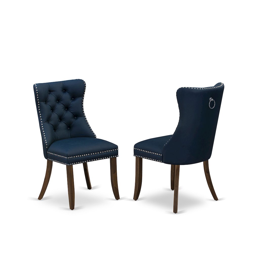 5-Piece Dining Room Set In Navy Blue Color. Picture 4
