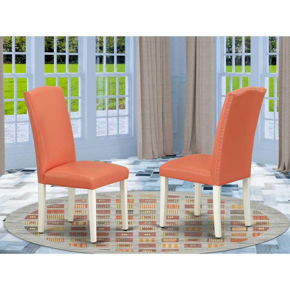 Dining Chair Linen White, ENP2T78. Picture 2