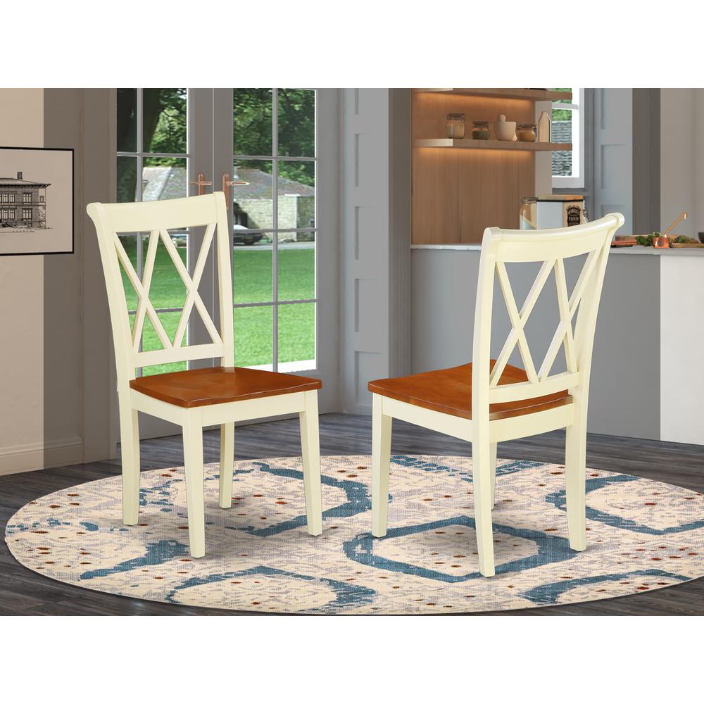 Dining Chair Buttermilk & Cherry, CLC-BMK-W. Picture 2
