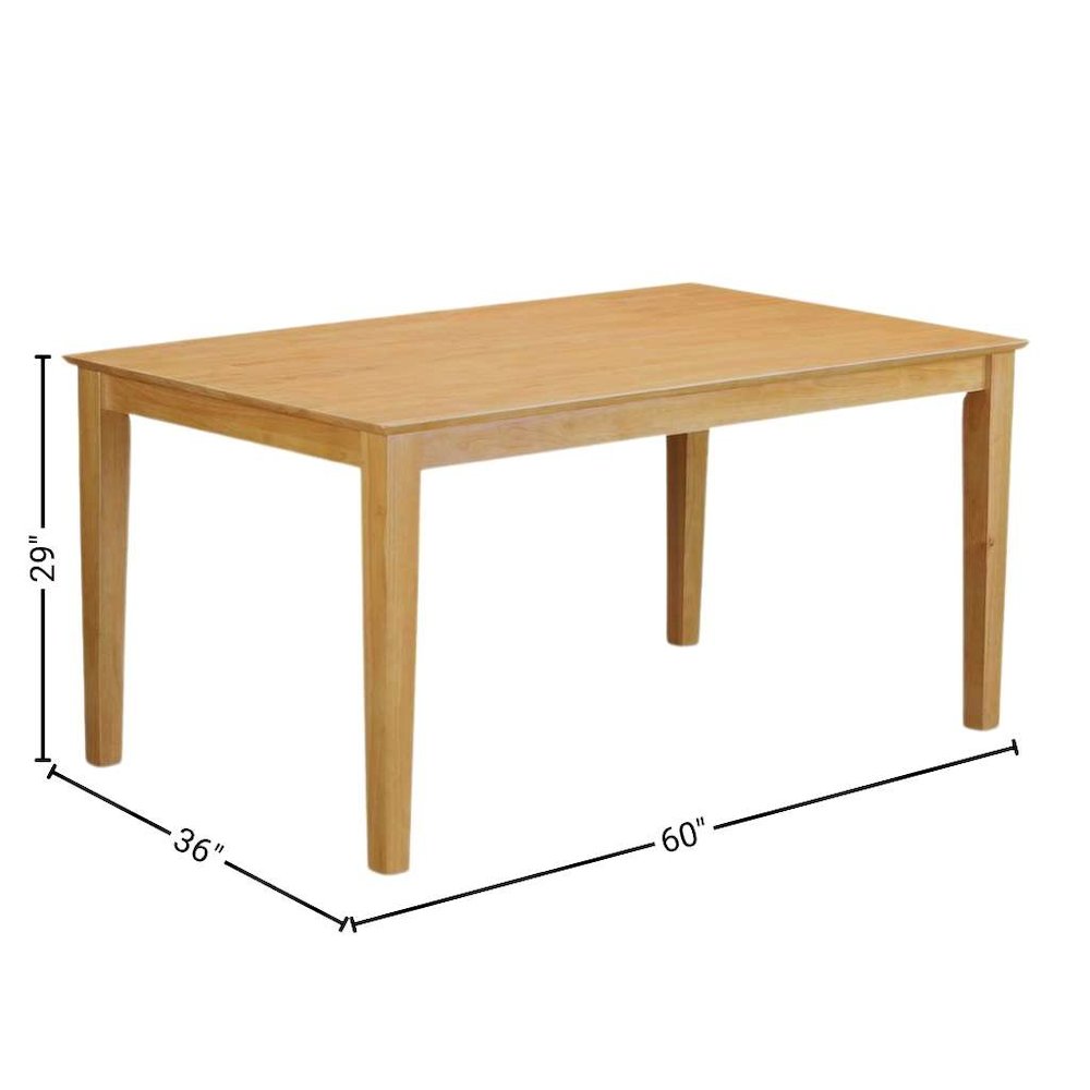 Solid Wood Dining Table Set for 6, Kitchen Table and Chairs in Oak. Picture 9