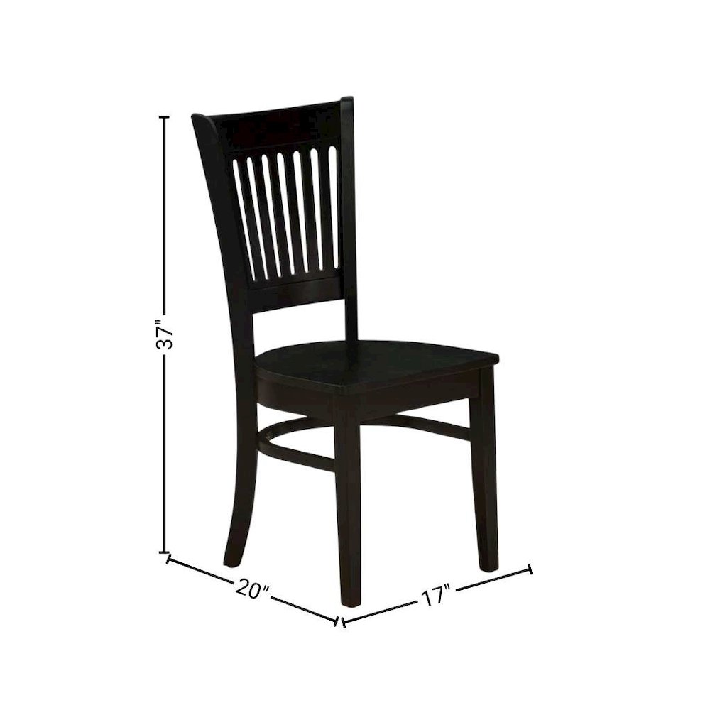 Black 5 Pc Breakfast Nook Table Set, Kitchen Table and Chairs for 4. Picture 9