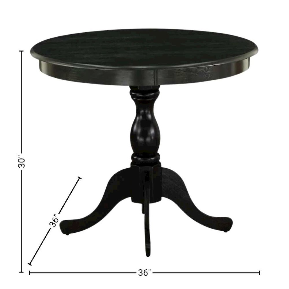Black 5 Pc Breakfast Nook Table Set, Kitchen Table and Chairs for 4. Picture 8