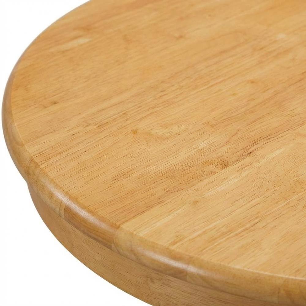 Oak Black Round Pedestal Dining Table, Seats 4 Compact. Picture 6