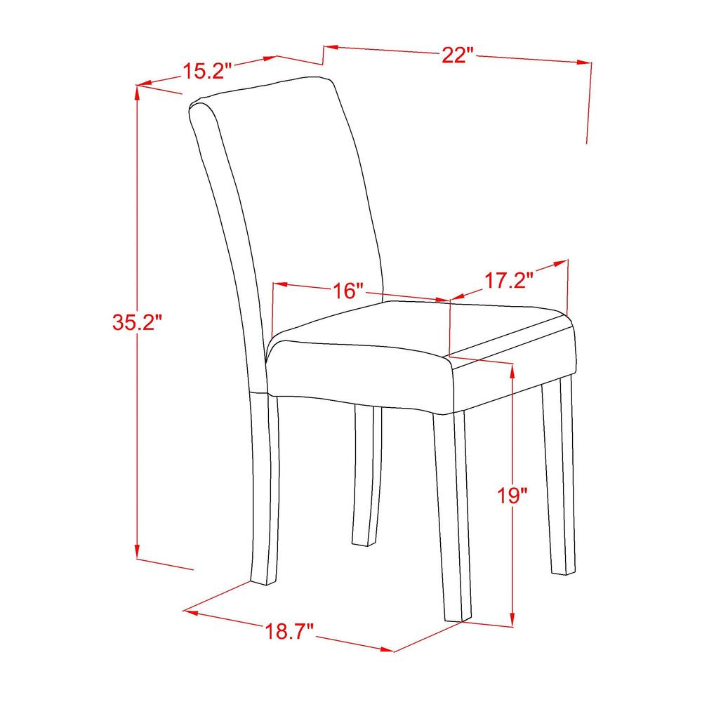 5 Pc Dining Set Contains a Round Dining Table and 4 Upholstered Chairs. Picture 5