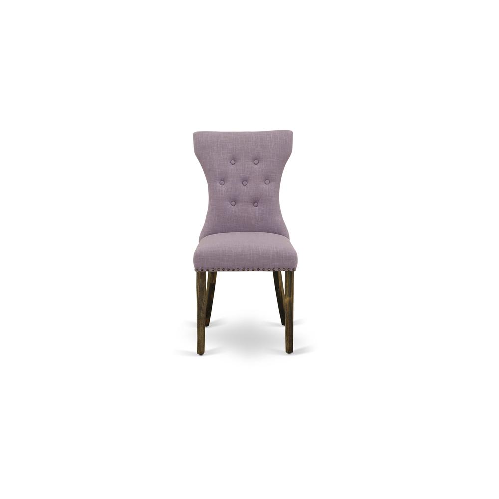 9-pc dining set with Chair’s Legs and Dahlia Linen Fabric. Picture 7