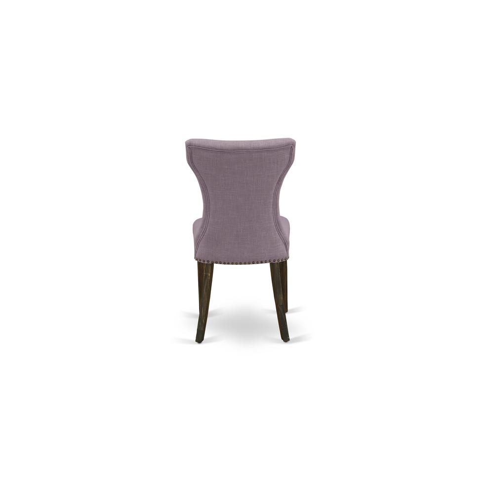 9-pc dining set with Chair’s Legs and Dahlia Linen Fabric. Picture 11