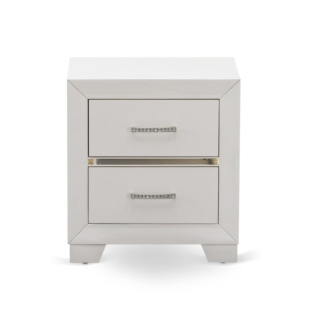 Pandora 3-Piece Bedroom Set with a Queen Size Bed 2 Wooden Modern Nightstand. Picture 8