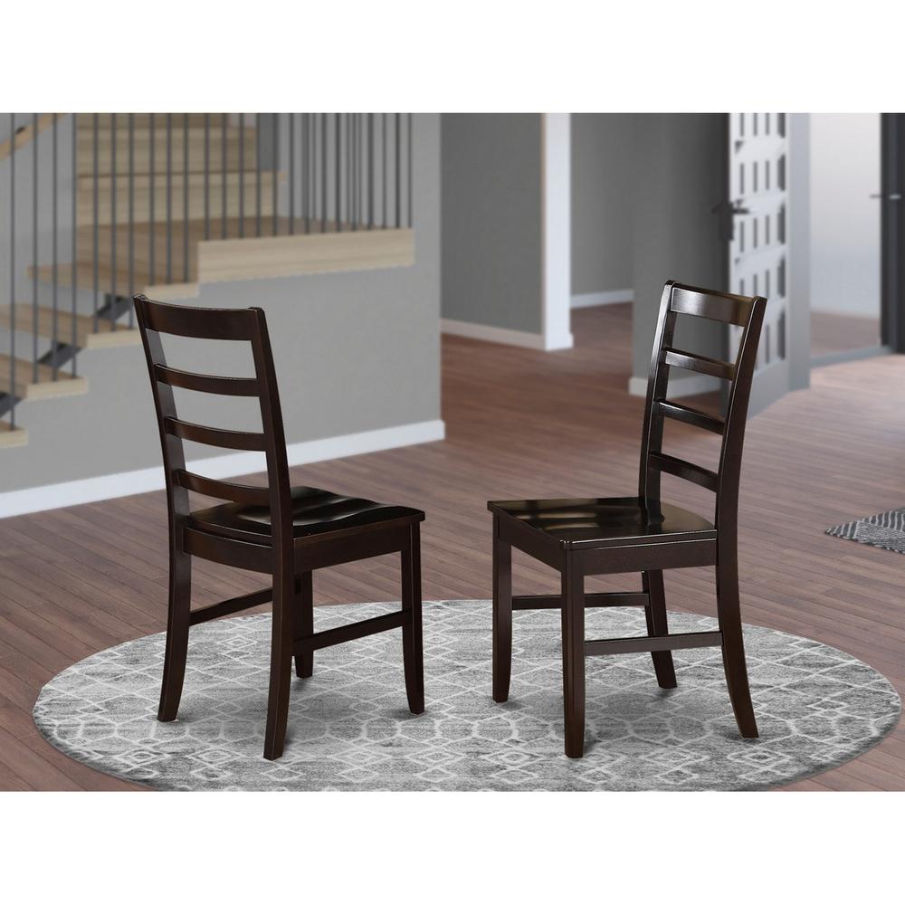 Parfait  Stool    Wood  Seat  with  Lader  Back,  Set  of  2. Picture 2