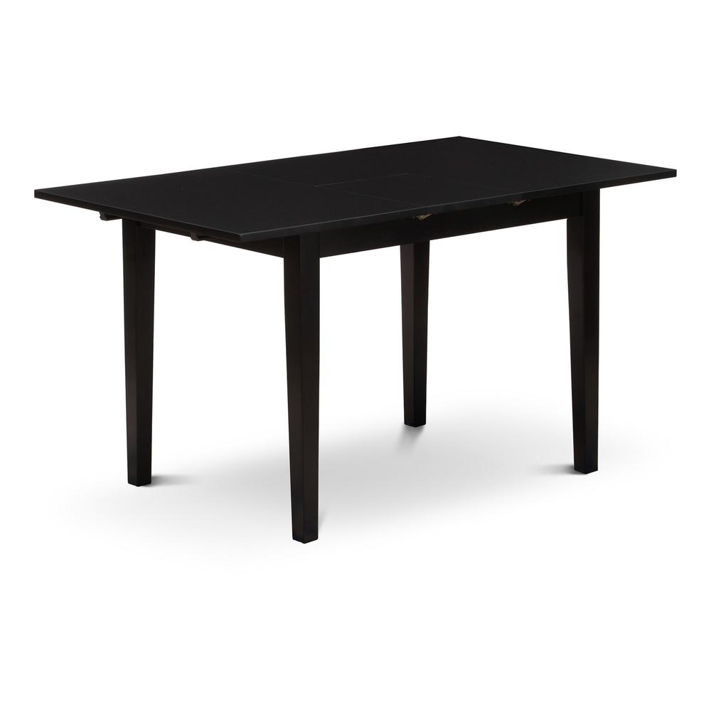 Dining Table- Parson Chairs, NOEL5-BLK-21. Picture 2