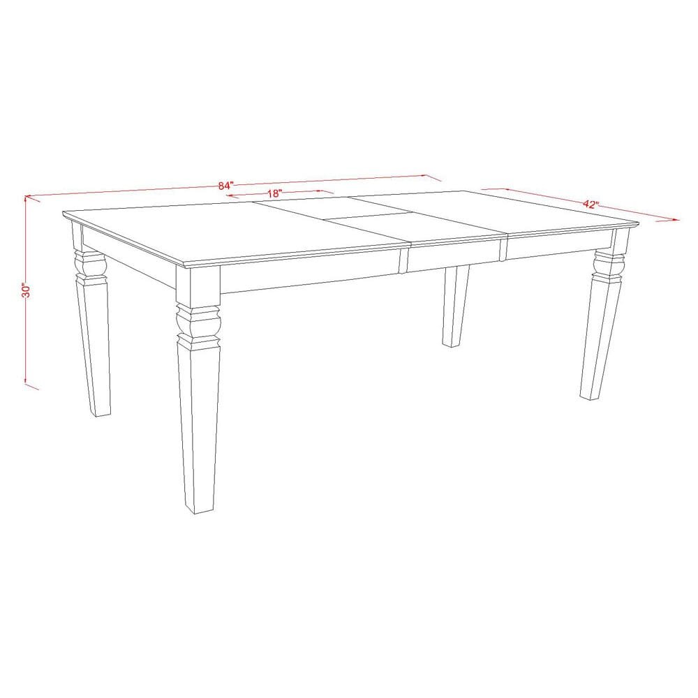 Dining Room Set Black, LGBA9-BLK-05. Picture 3