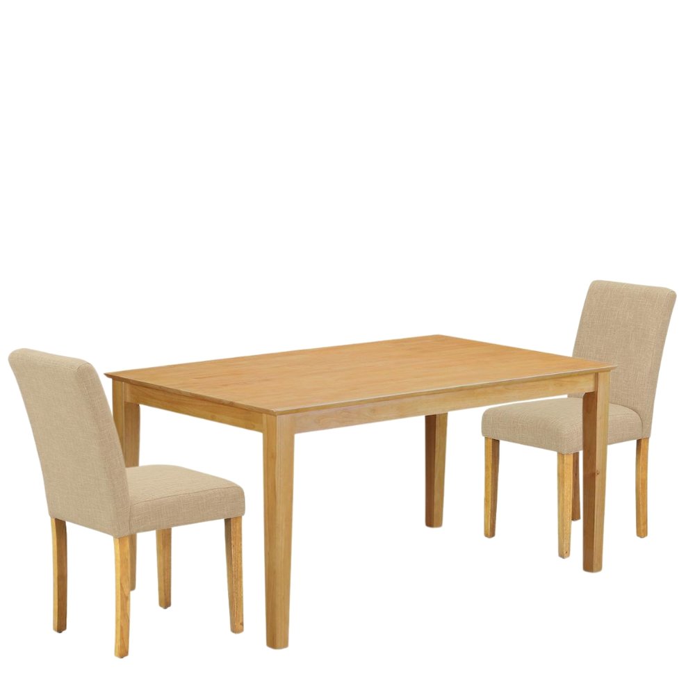 Solid Wood Dining Table Set for 6, Kitchen Table and Chairs in Oak. Picture 5