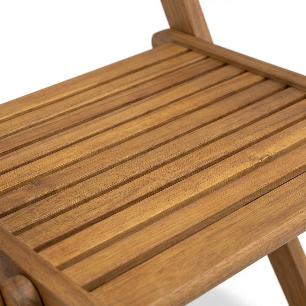 Oil-Finish Wooden Patio Chairs with Sturdy Frame and Weatherproof Finish. Picture 4
