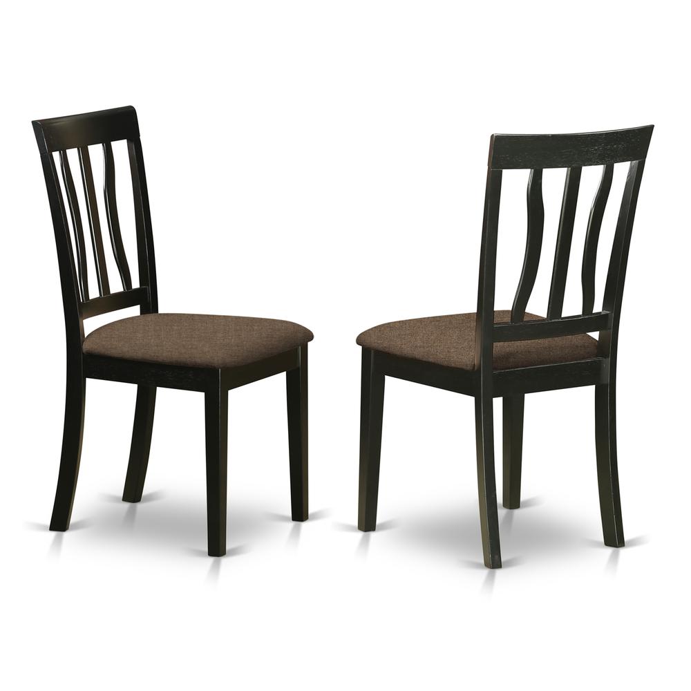 DUAN7-BLK-C 7 Pc Dinette set for 6-Table and 6 dinette Chairs. Picture 4