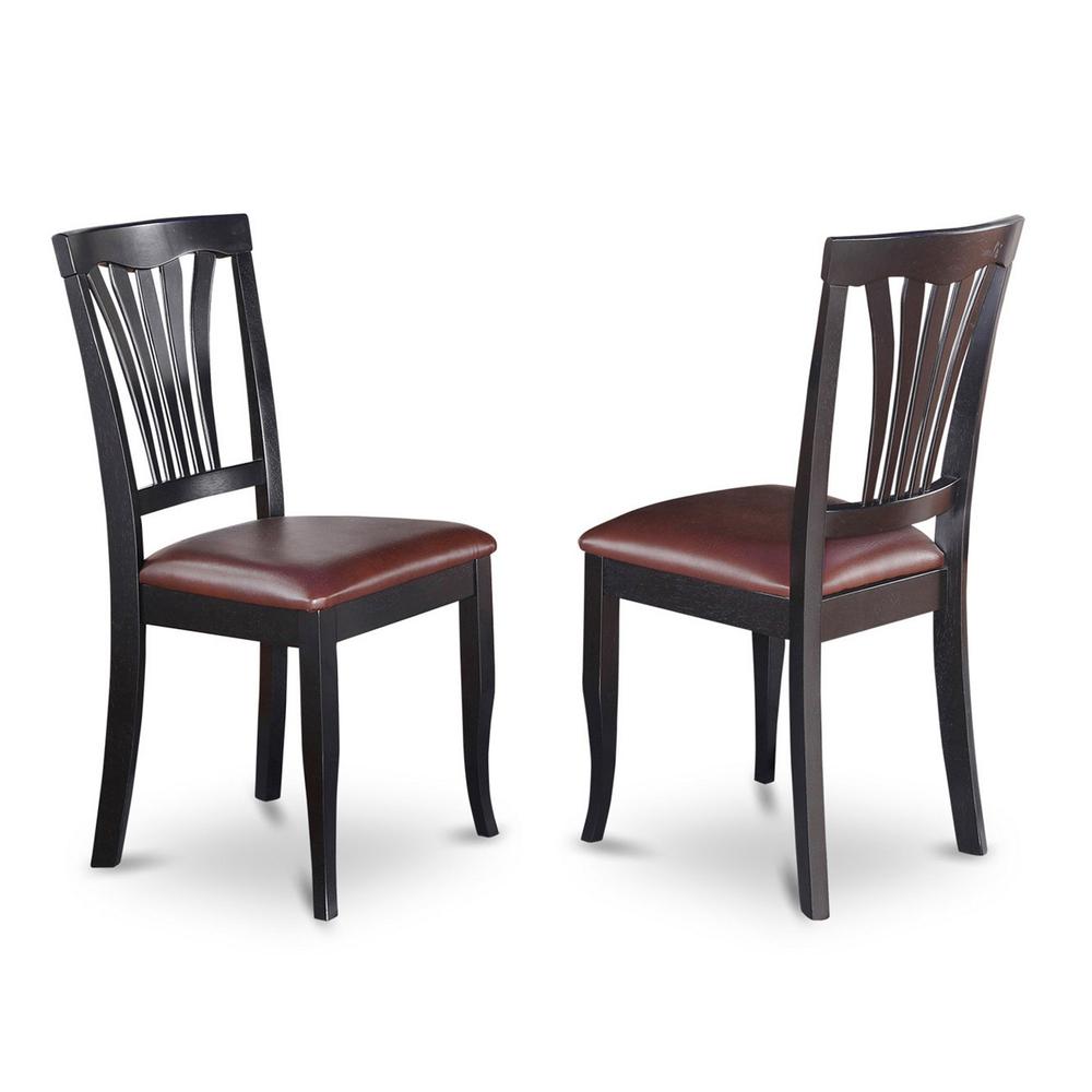 Dining Room Set Black & Cherry, DOAV9-BCH-LC. Picture 4