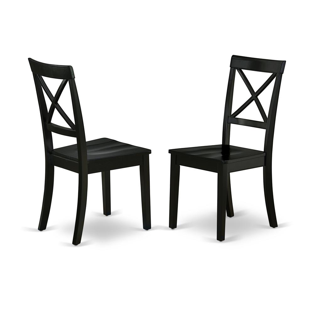 Dining Room Set Black, DLBO5-BLK-W. Picture 4