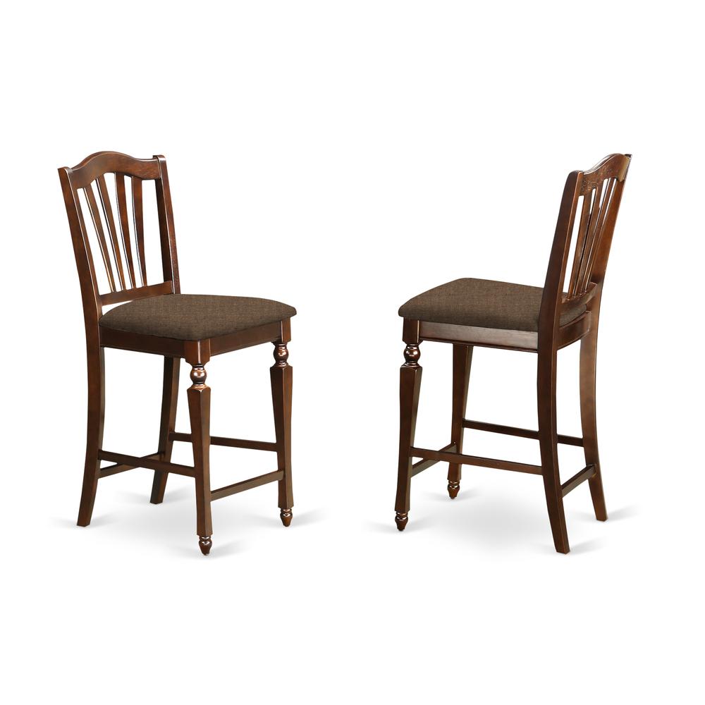 EDCH5-MAH-C 5 PC counter height set - high Table and 4 Dining Chairs.. Picture 4