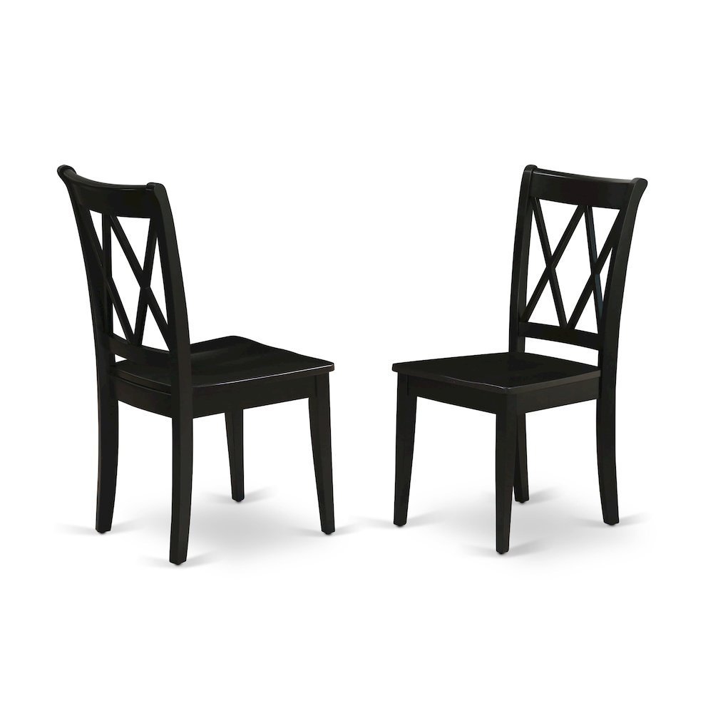 Dining Room Set Black, DLCL5-BLK-W. Picture 4