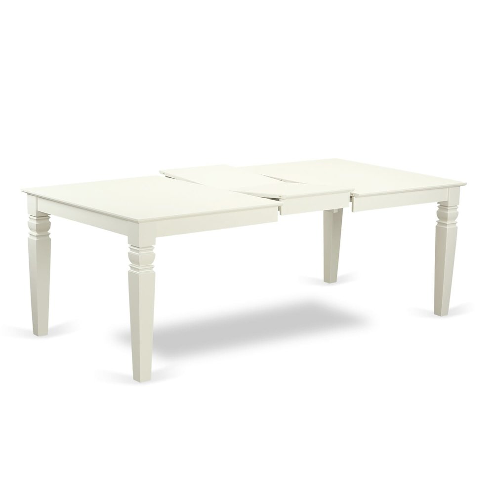 7 Piece Kitchen Set Consists of a Rectangle Dining Table with Butterfly Leaf. Picture 2
