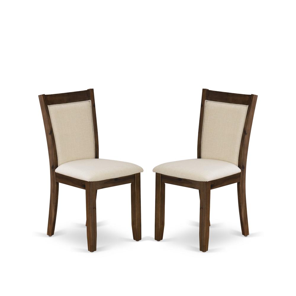 3 Pc Kitchen Set Consist of a Round Wooden Table and 2 Parson Chairs. Picture 3
