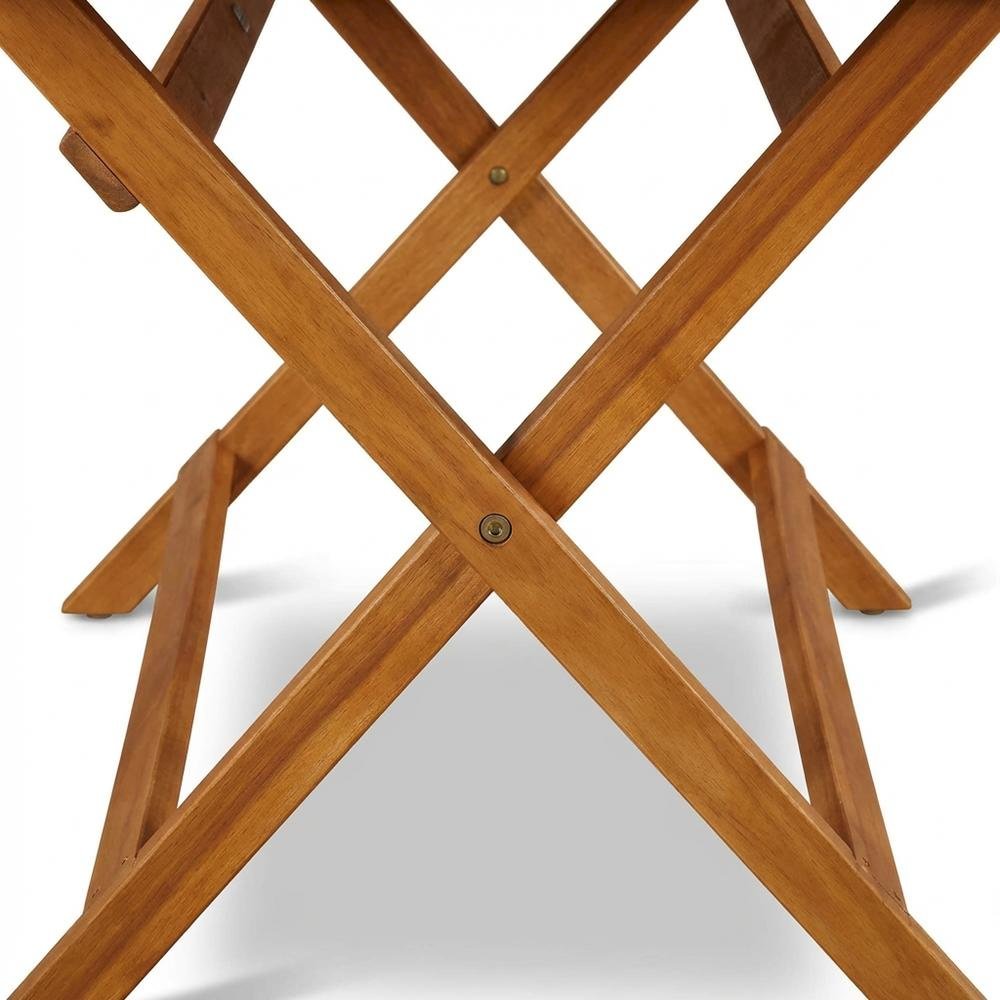 Wooden Patio Set, Oil-Finished with 5-Piece Outdoor Table and 4 Chairs. Picture 5