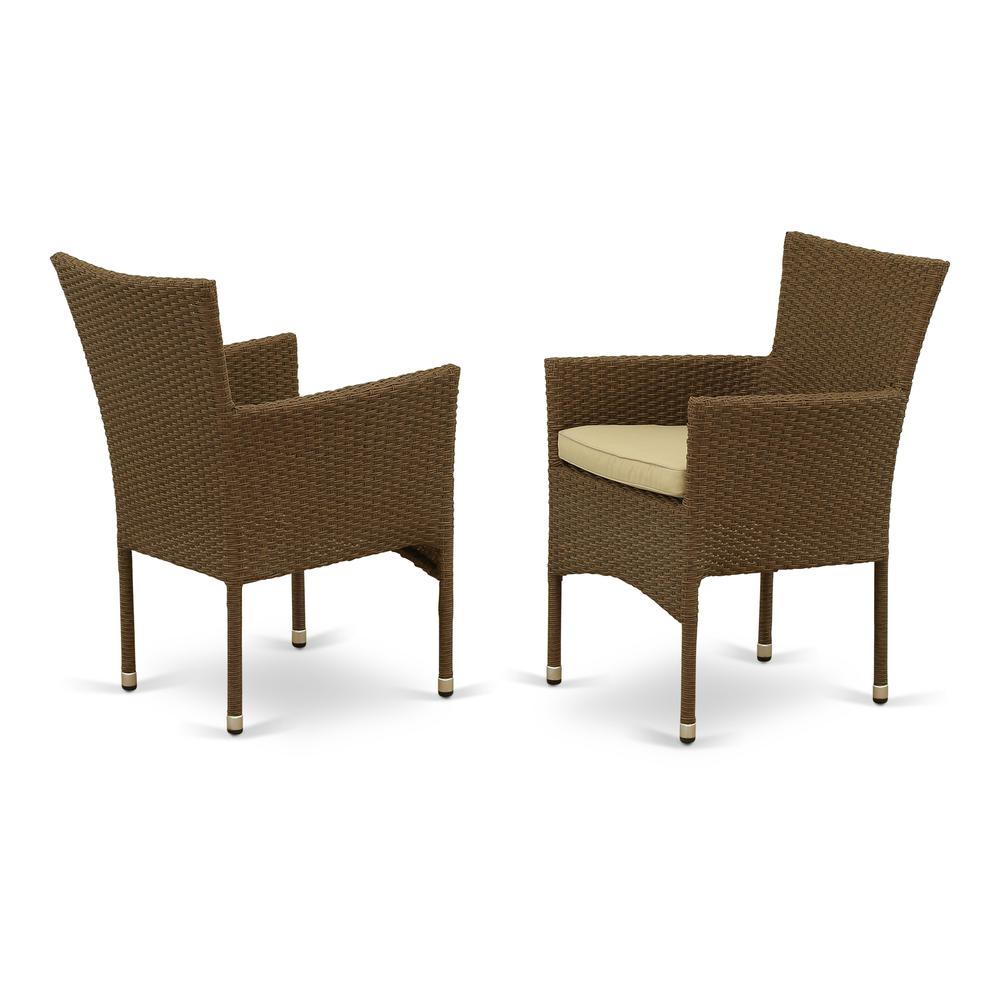 Wicker Patio Set Brown, OSBK7-02A. Picture 4